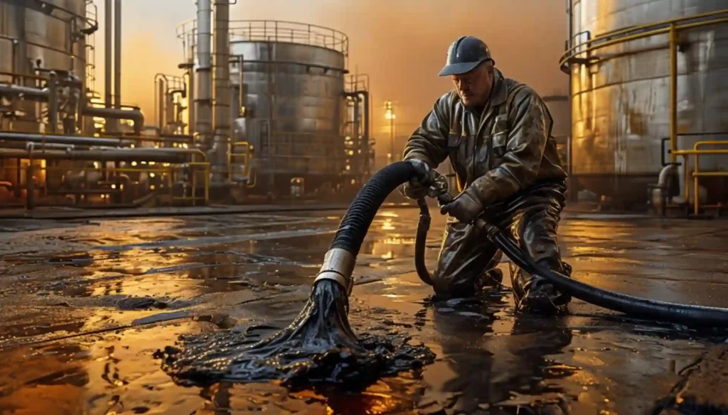 vacuum sludge working